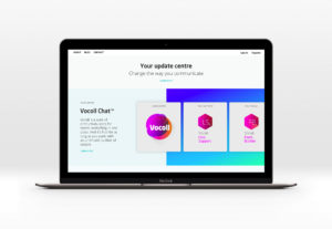 Chat software web design