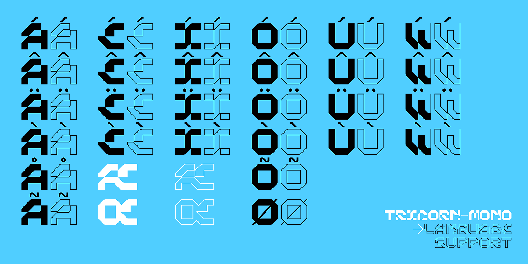 Tricorn Mono Font