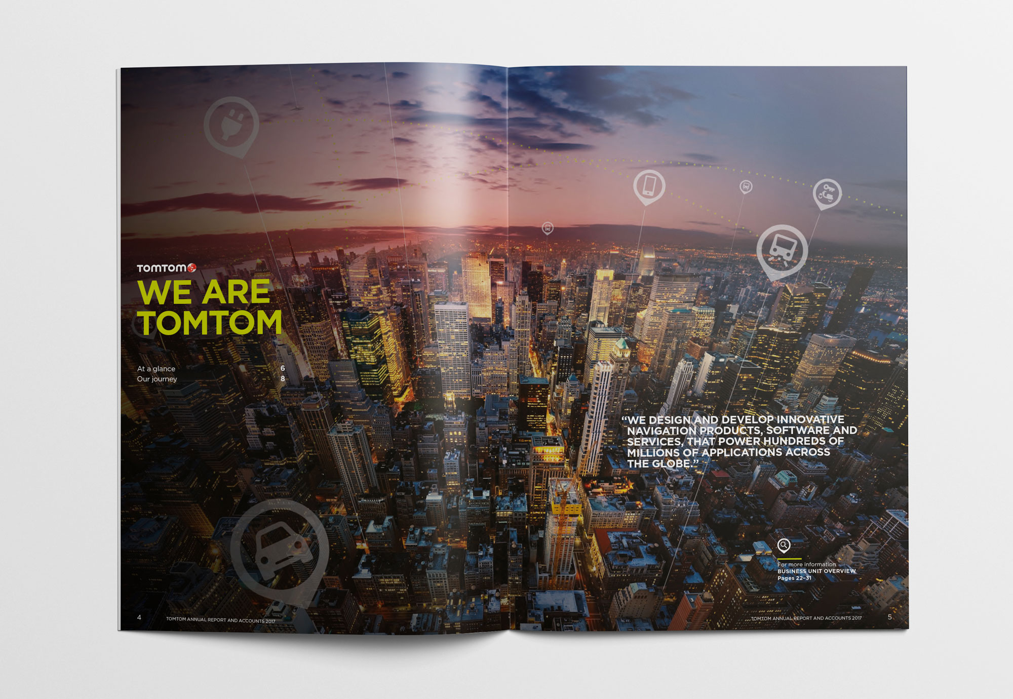 TomTom Annual Report design